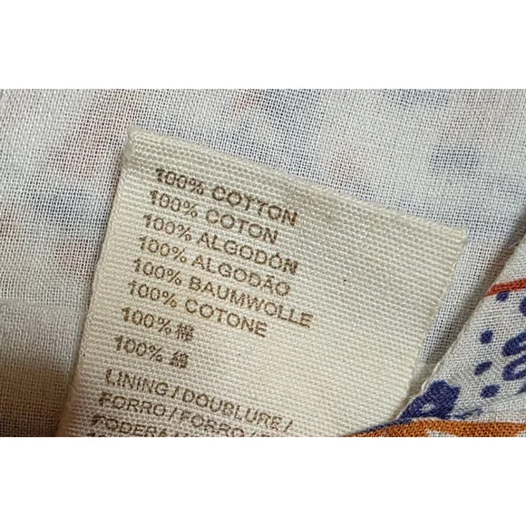 Anthro Let Me Be Patchwork Floral Jumpsuit S White Blue - Picture 12 of 12